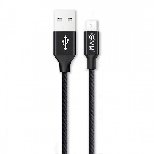 Micro USB Data Cable (Metal Head Nylon Braided Cable)
