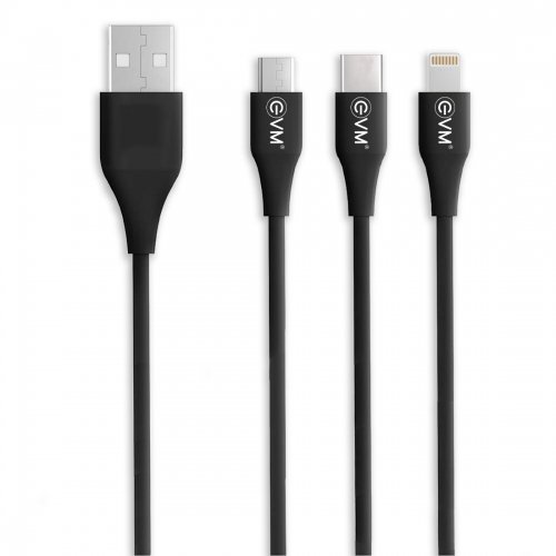 3 in 1 Charging Cable-Black