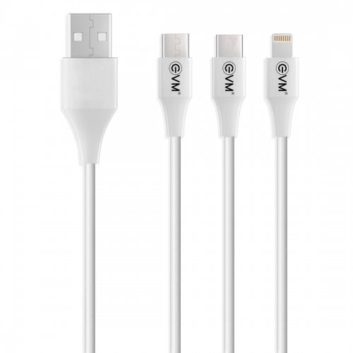3 in 1 Charging Cable-White