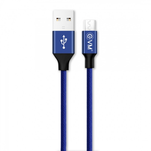 Micro USB Data Cable (Metal)-BLUE