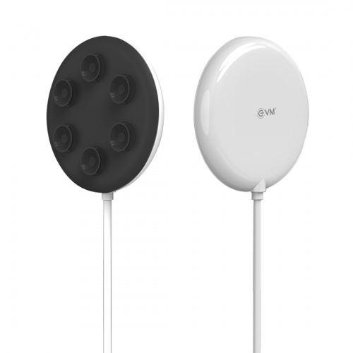 Suction Wireless Charger (QI SUPPORTABLE DEVICES)-Black