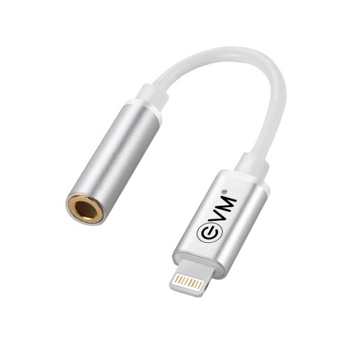 Lightning adapter cable (Lightning to 3.5mm Jack)-Silver