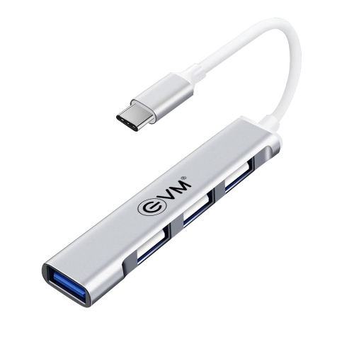 Type-C Interface 4 Port USB HUB 1 USB 3.0 + 3 USB 2.0 -White