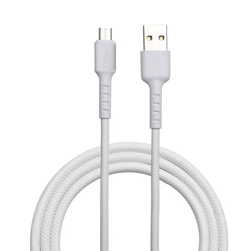 Micro USB Data Cable (1 Meter & 4Amp) EVM-C-011-White