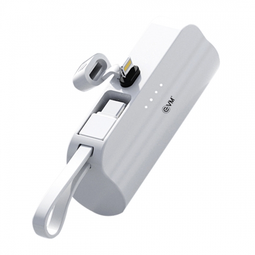 EnLite L 5000mAh Power Bank-White