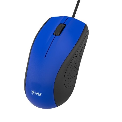 Wired Optical Mouse (EVM M513)-Blue