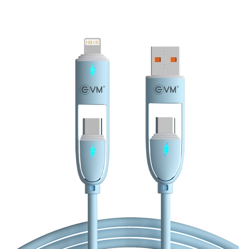 4 in 1 Charge & Sync Cable EVM-M-5-Blue