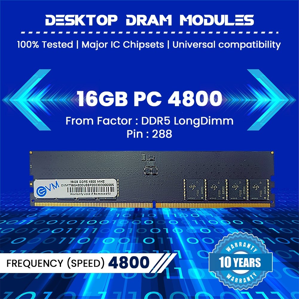 16GB DDR5 4800MHz Desktop Ram