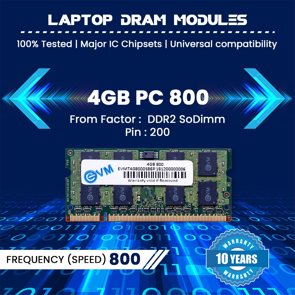 4GB DDR2 800MHz Laptop RAM