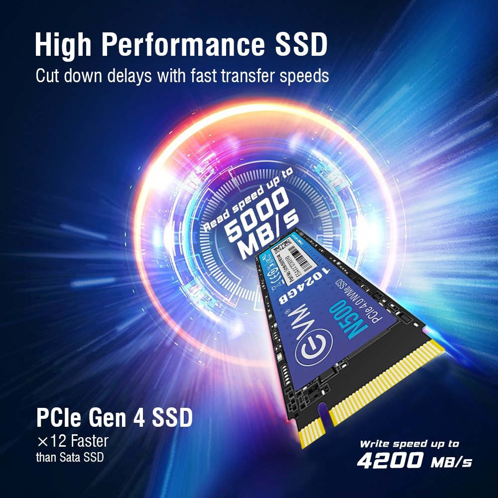 N500 Pcle Gen 4.0 NVMe SSD 1024GB