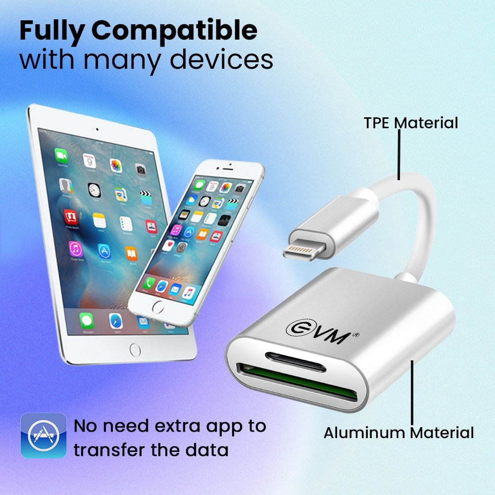 Lightning OTG 2 in 1 Card Reader