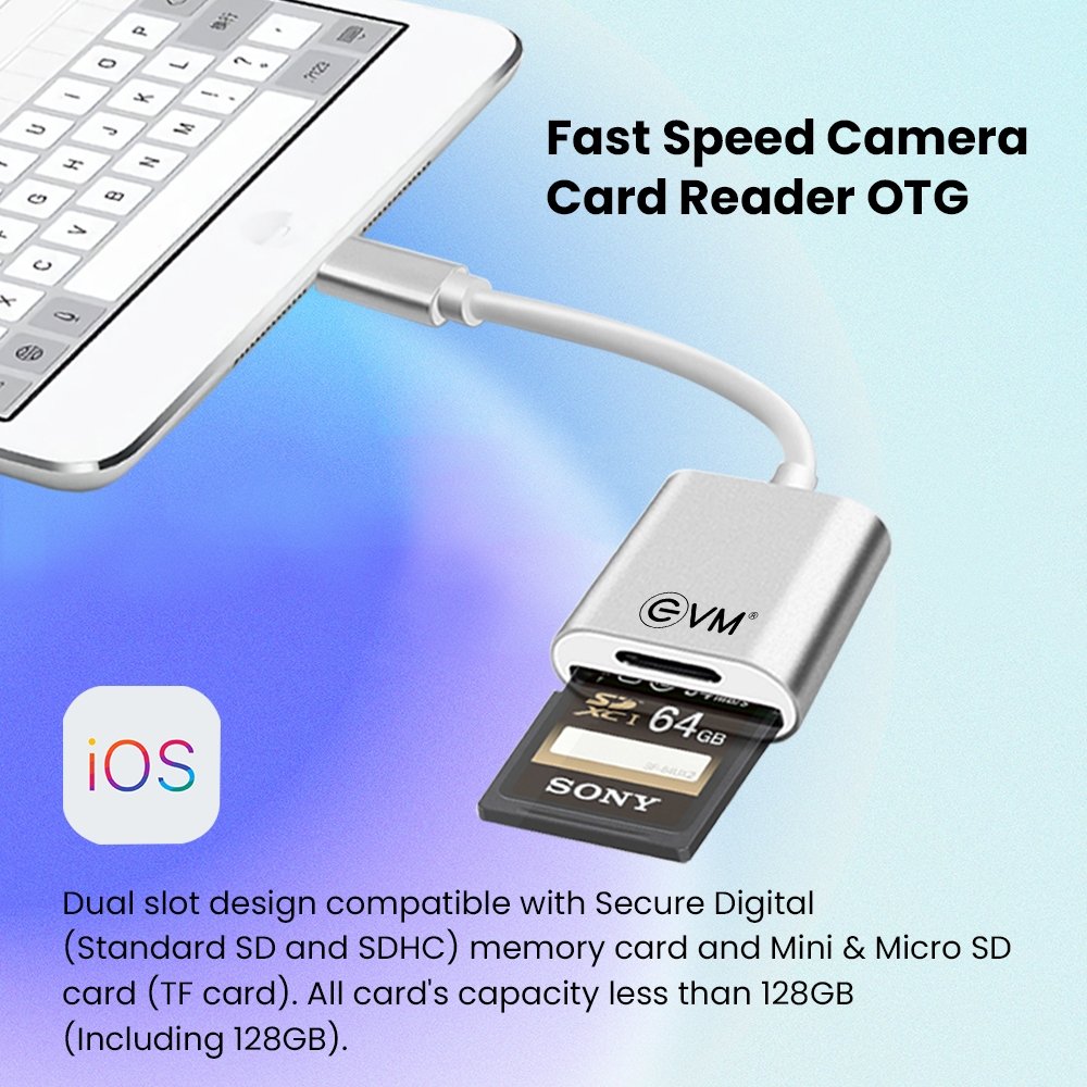 Lightning OTG 2 in 1 Card Reader