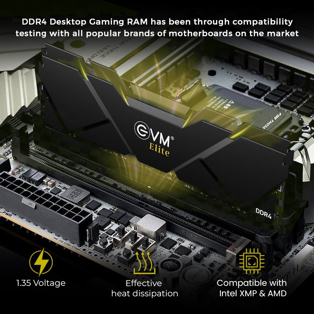EVM ELITE GAMING RAM 8GB DDR4 3200 MHz DESKTOP