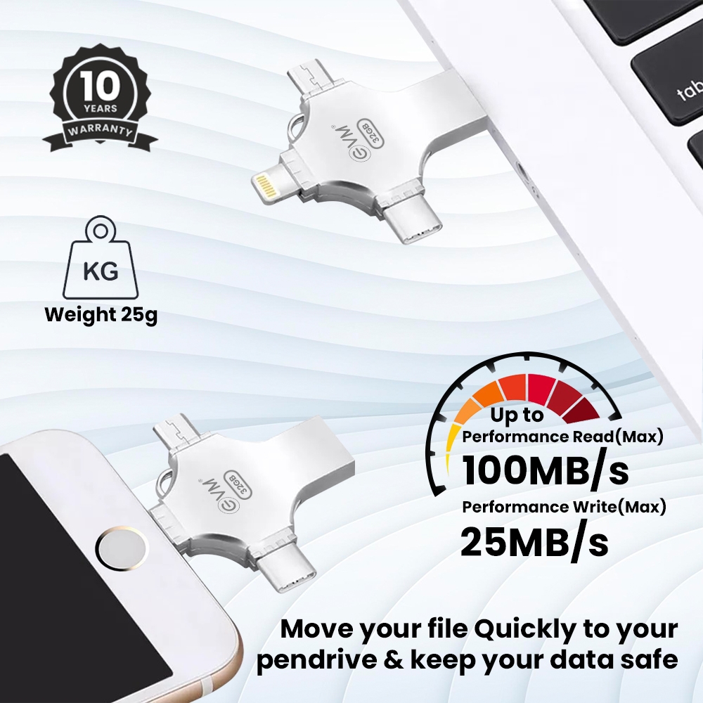 EnStore 4 in 1 OTG FlashDrive 32GB