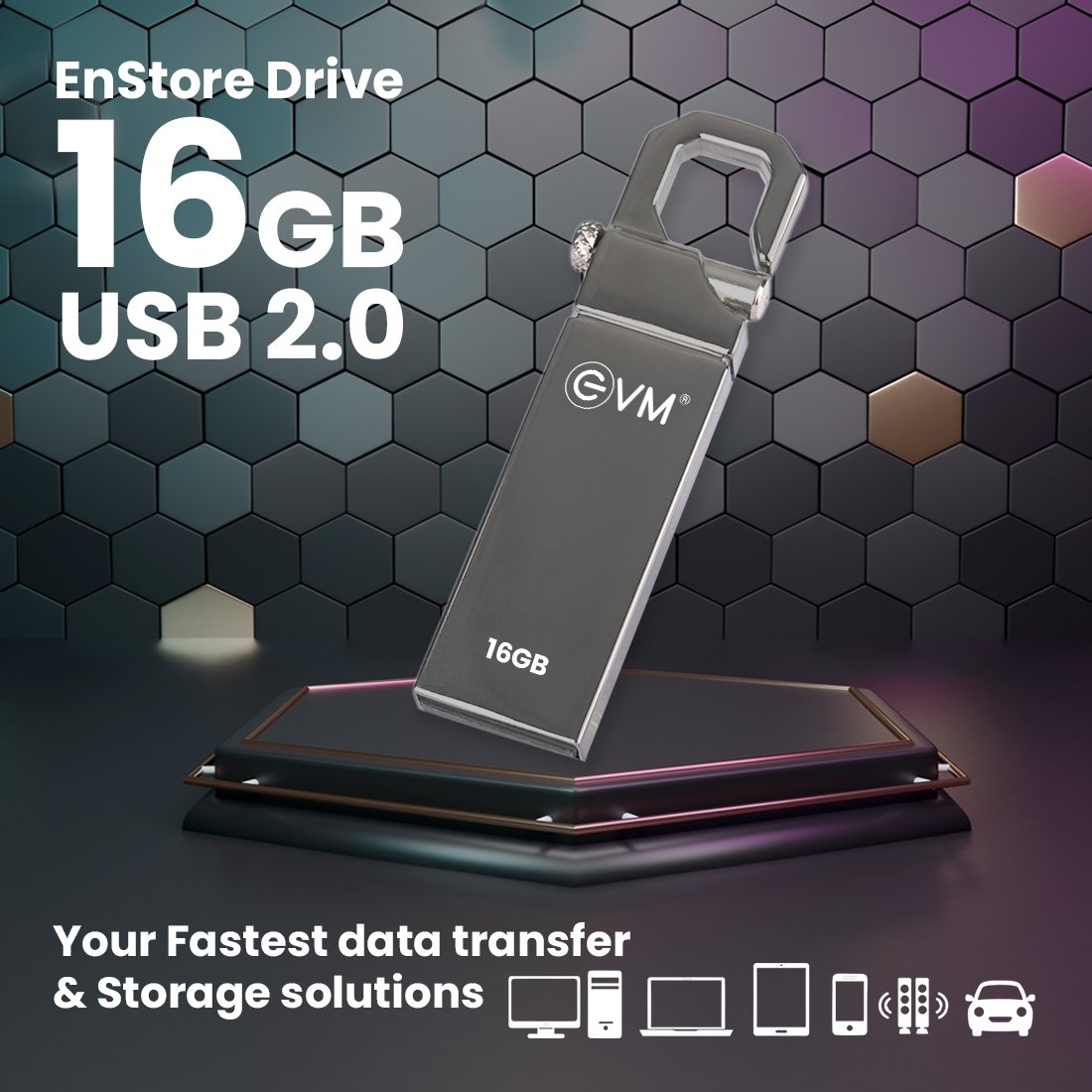 16GB ENSTORE DRIVE USB 2.0 (PENDRIVE)