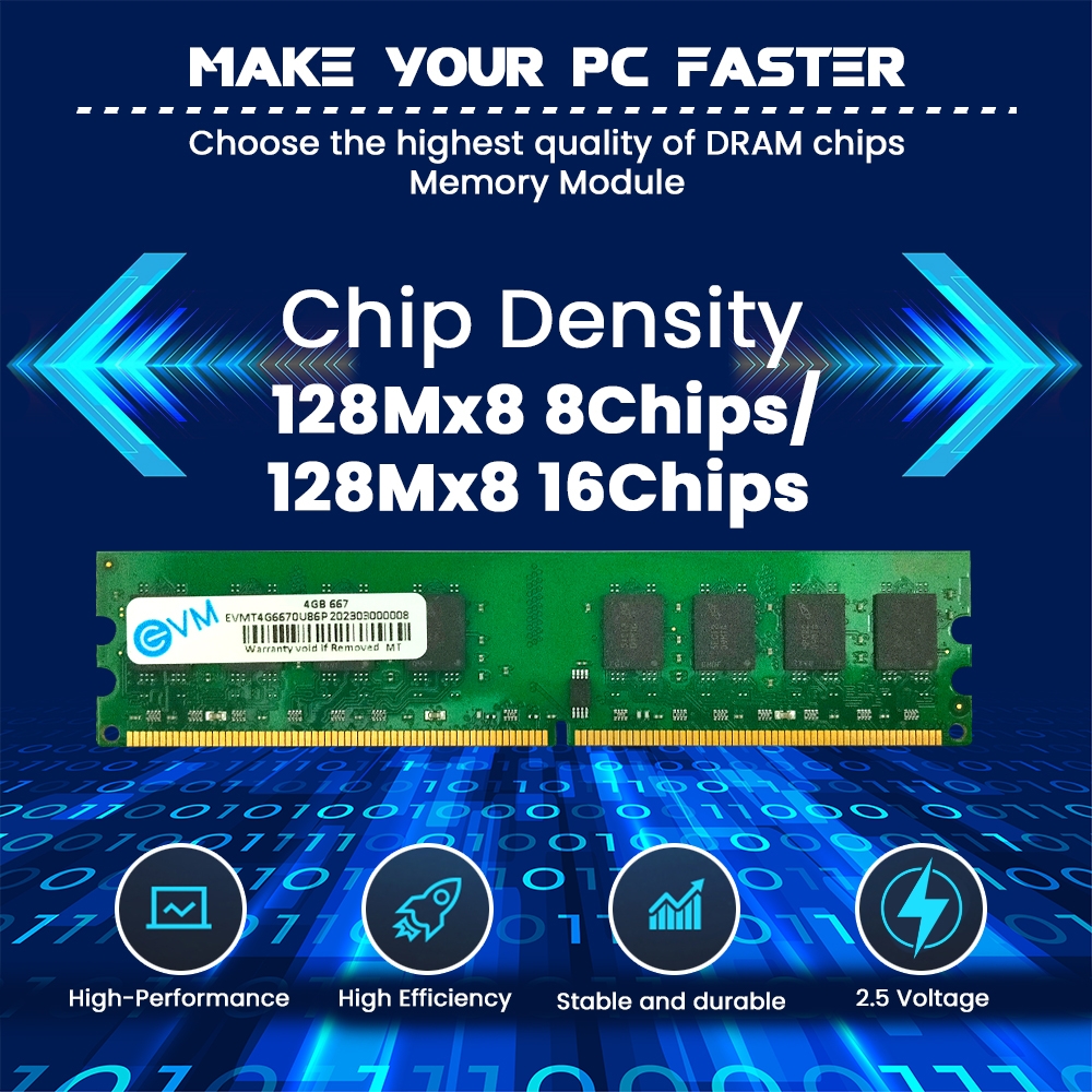 4GB DDR2 667MHz Desktop RAM
