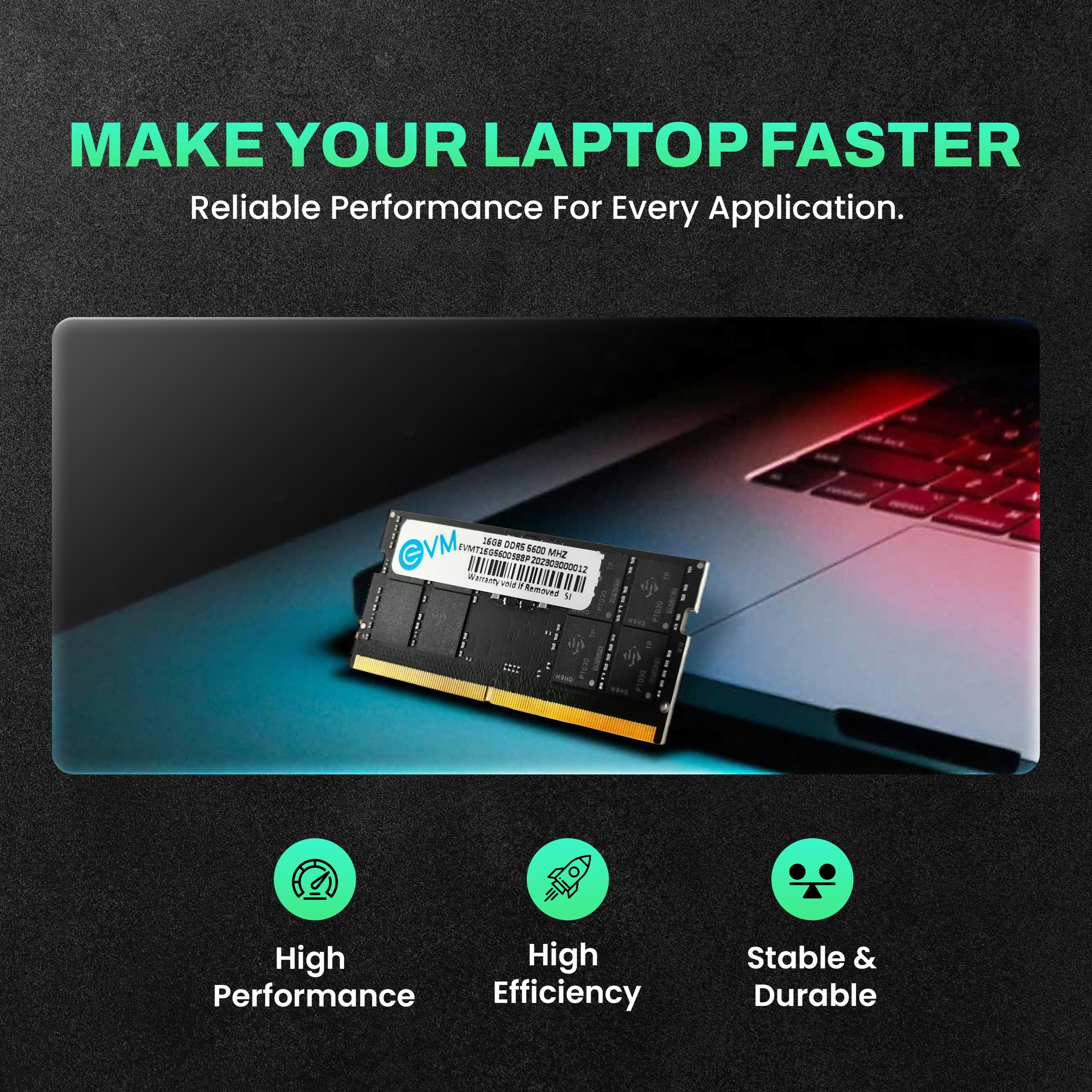 16GB DDR5 5600MHz Laptop RAM
