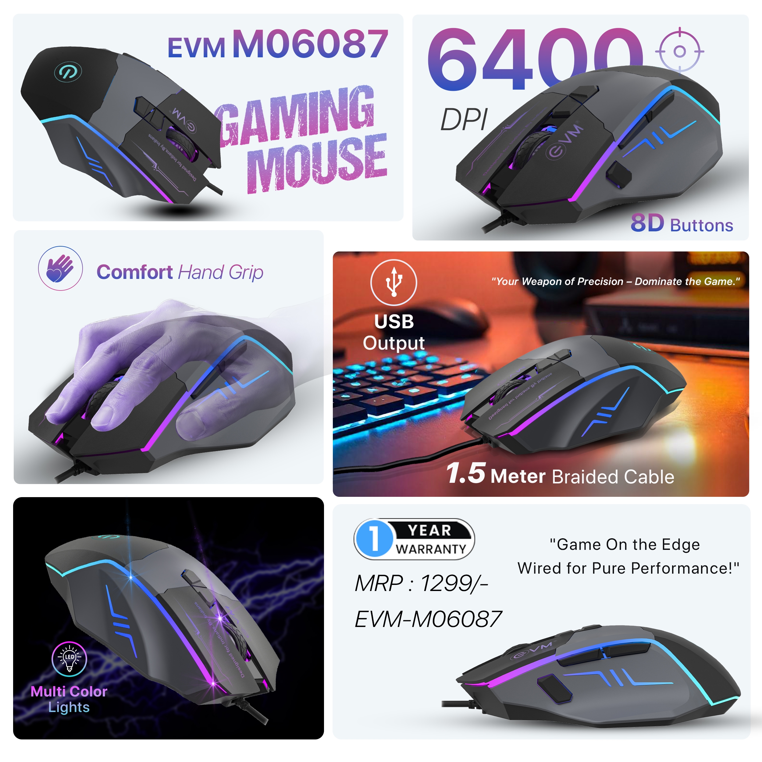 M06087 Wired Gaming Mouse