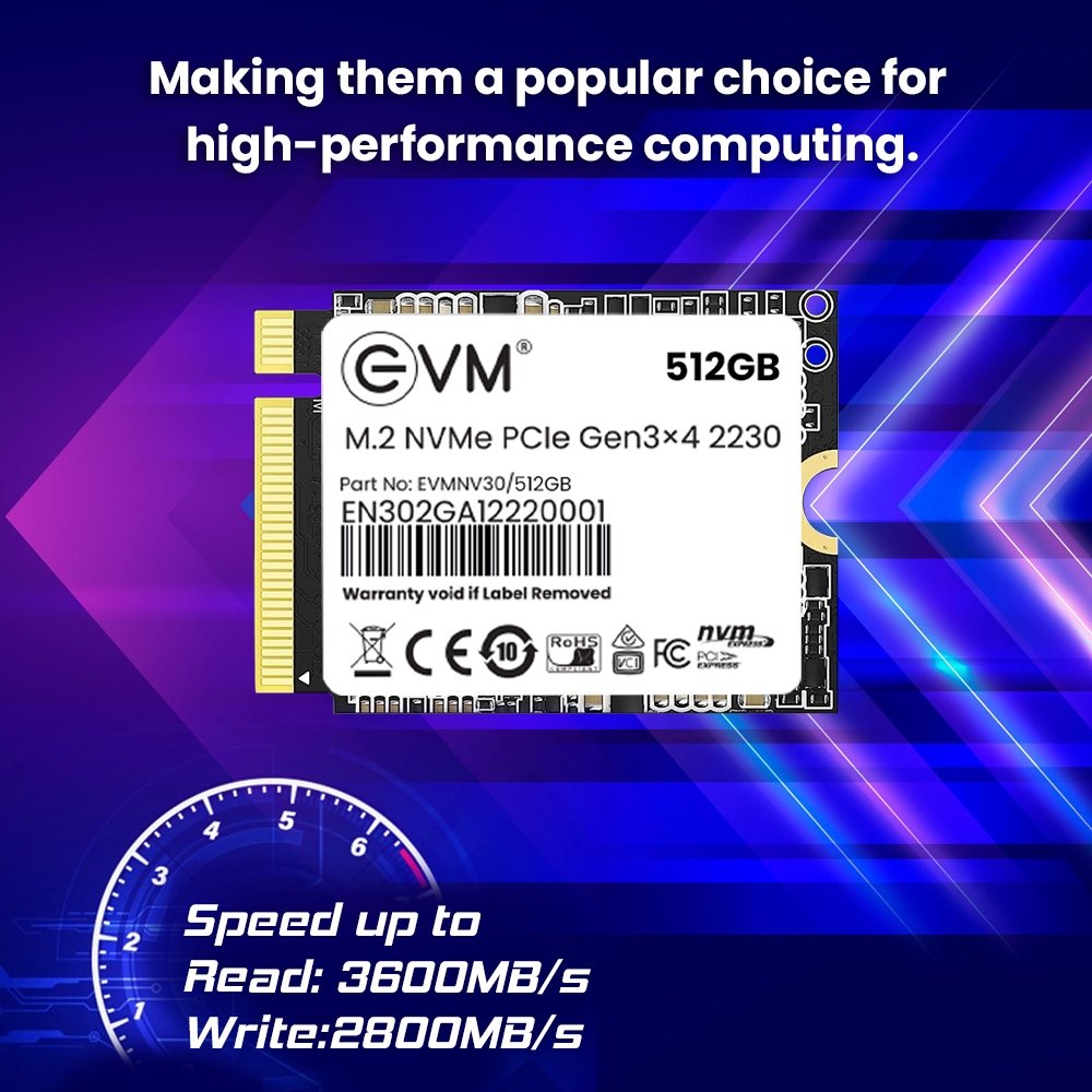 M.2 NVMe PCIe 2230 512GB
