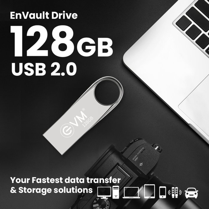 EVM ENVAULT 128GB USB 2.0 PENDRIVE