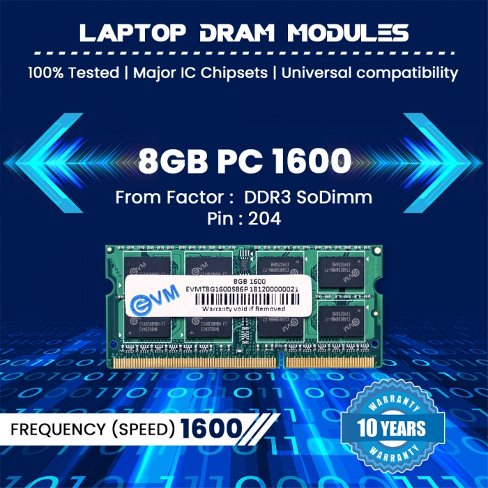 8GB DDR3 1600 Laptop Ram