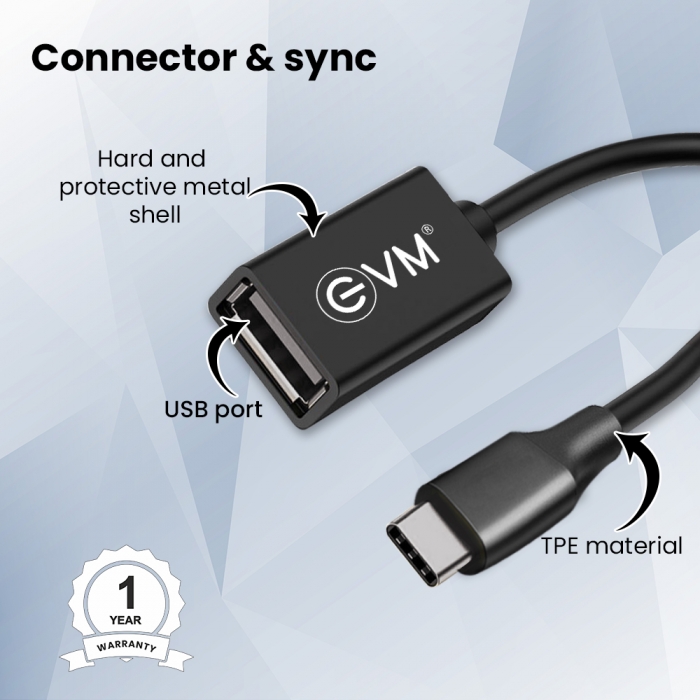 EVM Type-C OTG Cable (USB 2.0)  thumbnail 5